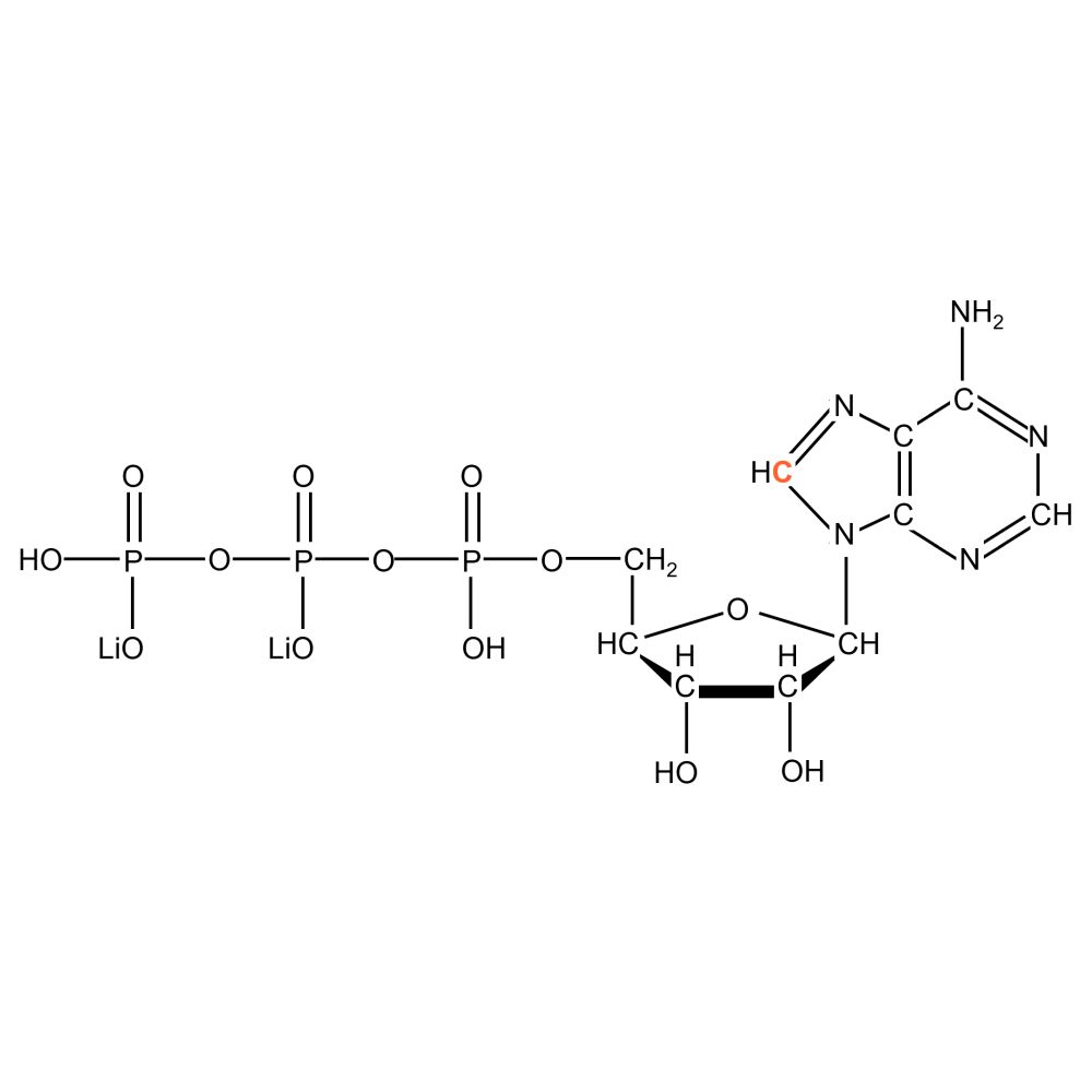13C8 Adenosine 5'- triphosphate lithium salt solution