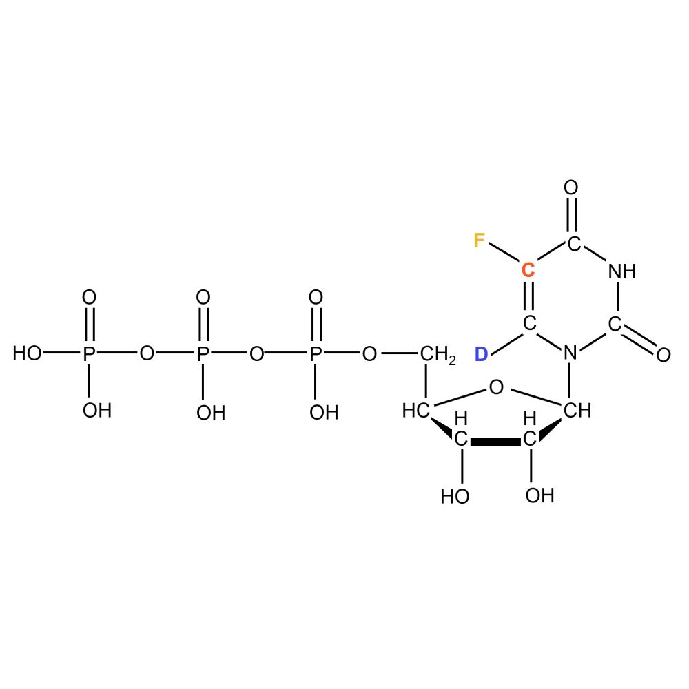U-19F5 2H6 13C5 Fluorouridine 5'-triphosphate lithium salt solution