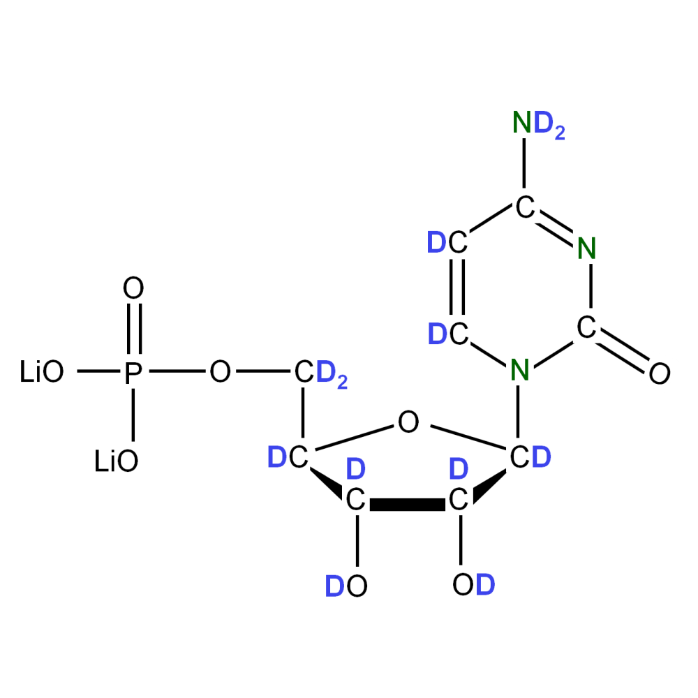 U-2H U-15N Cytidine 5'- monophosphate lithium salt solution