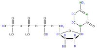 U-2H 15N Deoxycytidine 5'- triphosphate lithium salt  solution
