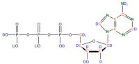U-2H 13C 15N  Deoxyadenosine 5'- triphosphate lithium salt  solution