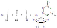U-2H 13C 15N Deoxycytidine  5'-triphosphate lithium salt  solution