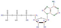 U-2H 13C 15N Adenosine 5'- triphosphate lithium salt  solution