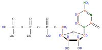 U-2H 13C 15N Cytidine 5'- triphosphate lithium salt  solution