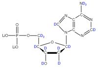 U-2H Deoxyadenosine 5'- monophosphate lithium salt  solution