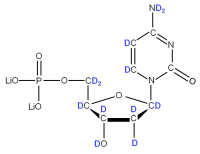 U-2H Deoxycytidine 5'- monophosphate lithium salt  solution