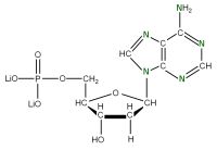 U-15N Deoxyadenosine 5'- monophosphate lithium salt  solution
