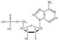 U-2H U-15N  Deoxyadenosine  5'-monophosphate lithium salt  solution