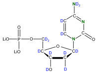 U-2H U-15N Deoxycytidine  5'- monophosphate lithium salt  solution