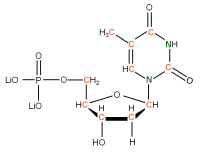 U-13C U-15N Thymidine 5'- monophosphate lithium salt  solution