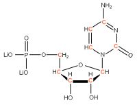 U-13C Cytidine 5'- monophosphate lithium salt  solution