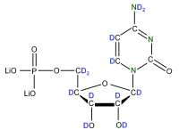 U-2H U-15N Cytidine 5'- monophosphate lithium salt  solution