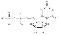U-2H Uridine 5'-diphosphate  lithium salt solution
